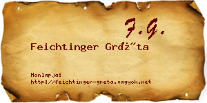 Feichtinger Gréta névjegykártya